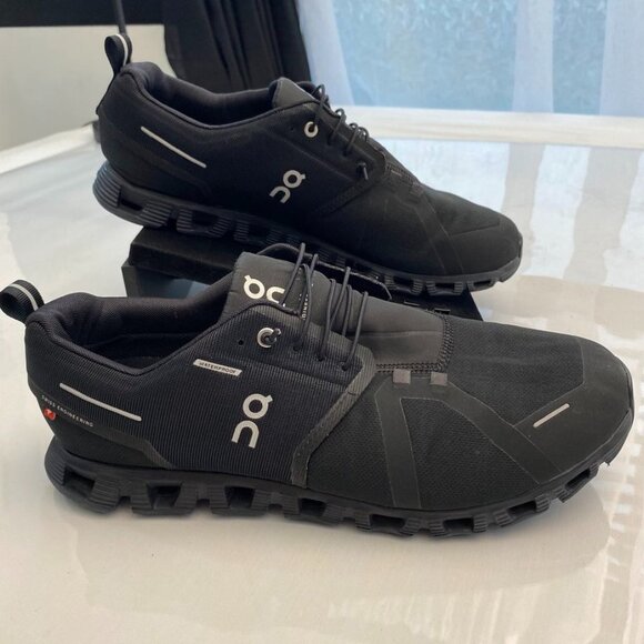 On Running Cloud Waterproof Shoes Black Men's 12.5 Swiss Engineering